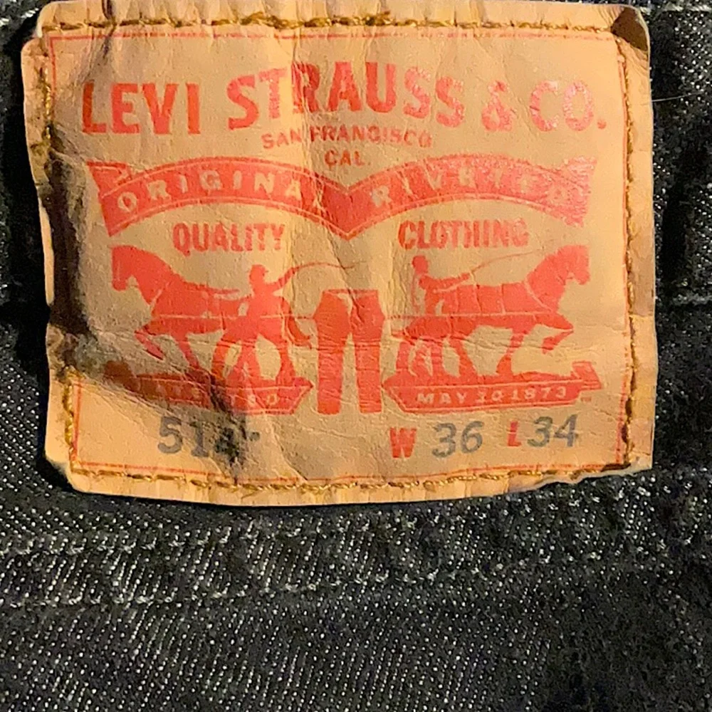 Levi Strauss 514 Black Jeans Size 36 x 34 - Picture 6 of 9